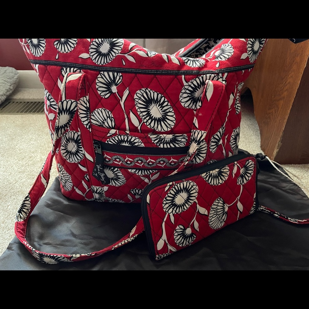 Vera Bradley quilted small tote